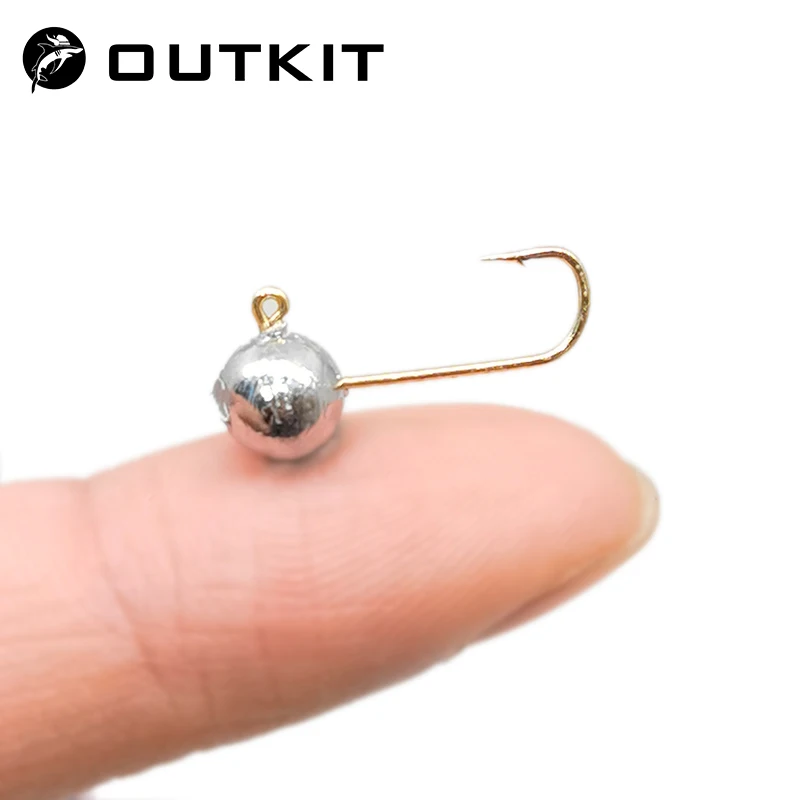 OUTKIT 10pcs Mini Jig Head Hoo - Fishing Hook Barbless のレビューと価格