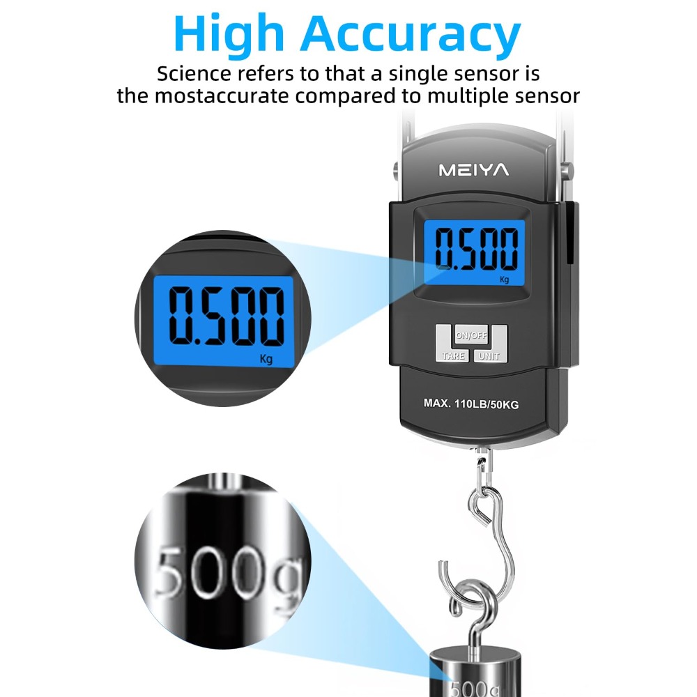 Digital Fishing Scale 110lb/50 - Fishing Hook Stainless Steel のレビューと価格