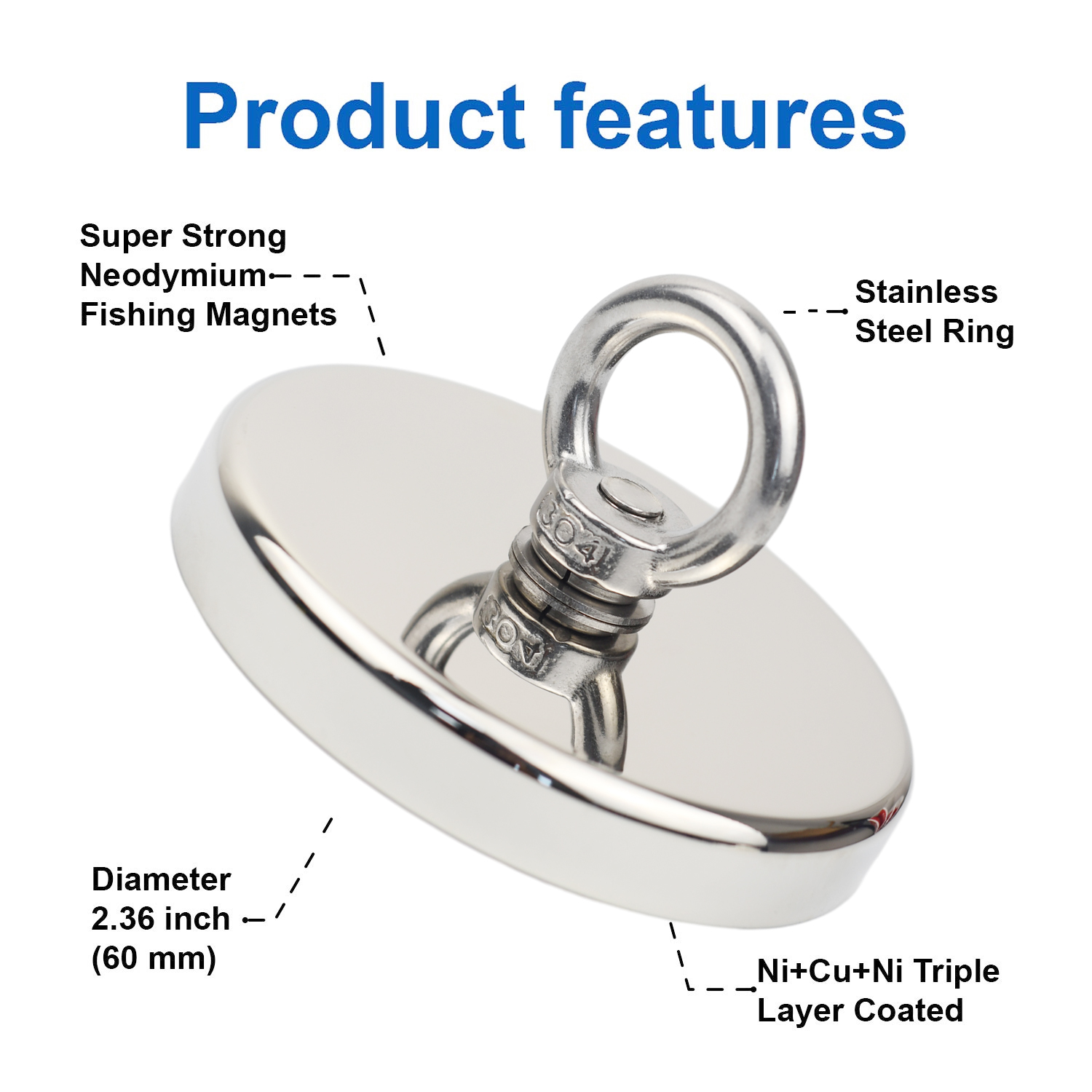 D90 Pull Max 350kg Super Stron - Fishing Hook Stainless Steel のレビューと価格