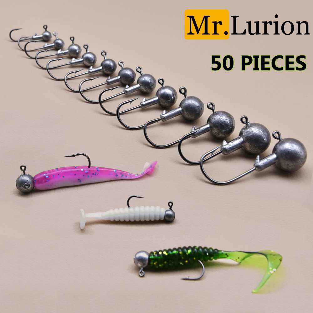MrLurion 50pcs 1g-28g jig head - Fishing Hook Weedless のレビューと価格