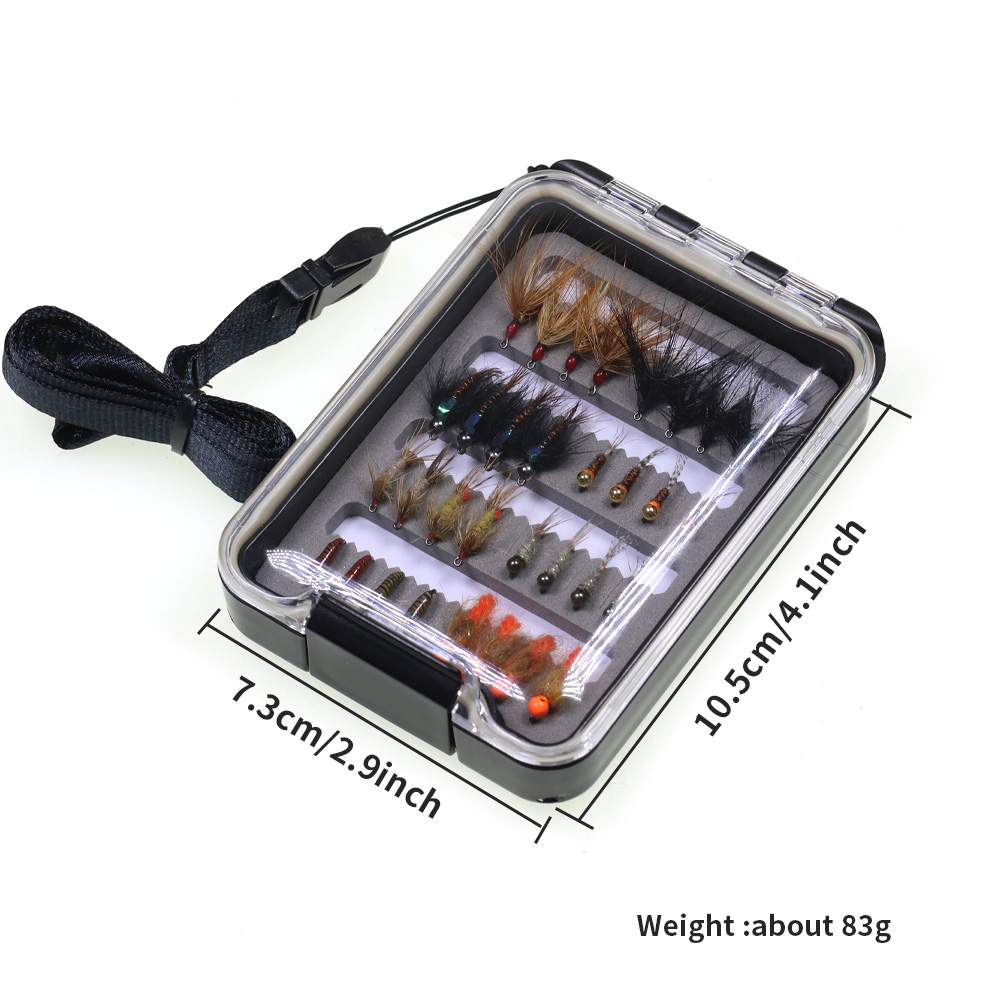 32PCS Nymph Flies Kit Trout Fi - Fishing Hook Barbless のレビューと価格