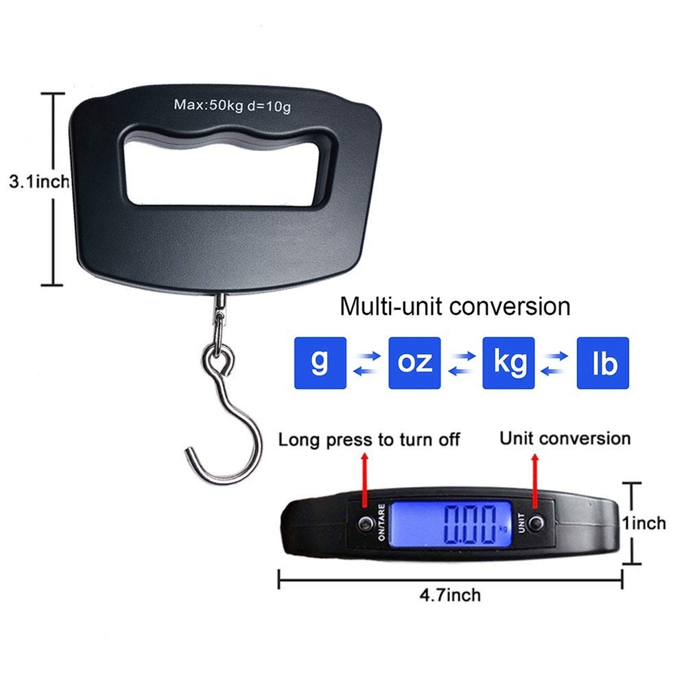 50kg Portable Handheld Digital - Fishing Hook Stainless Steel のレビューと価格