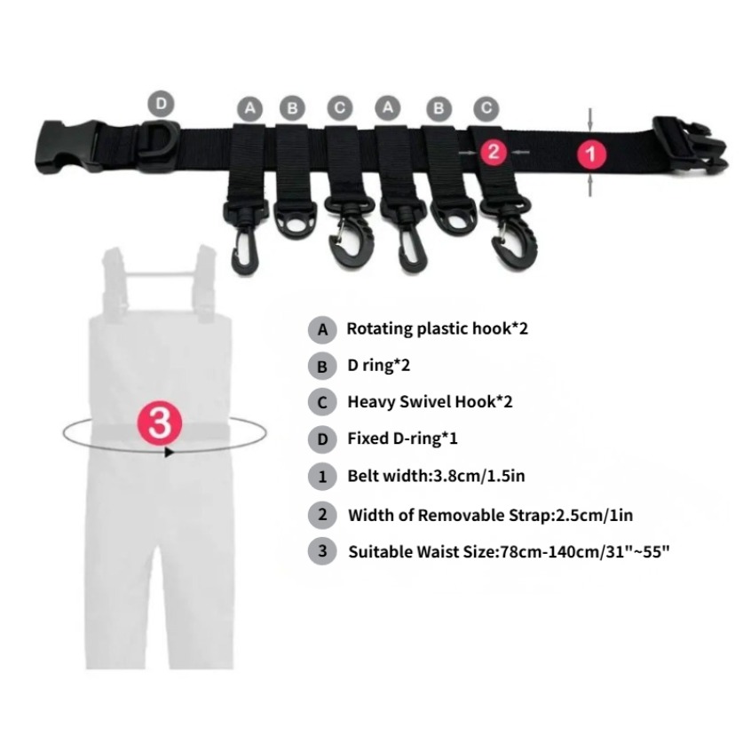 1Pcs Adjustable Wading Belts F - Fishing Hook Sharpener のレビューと価格