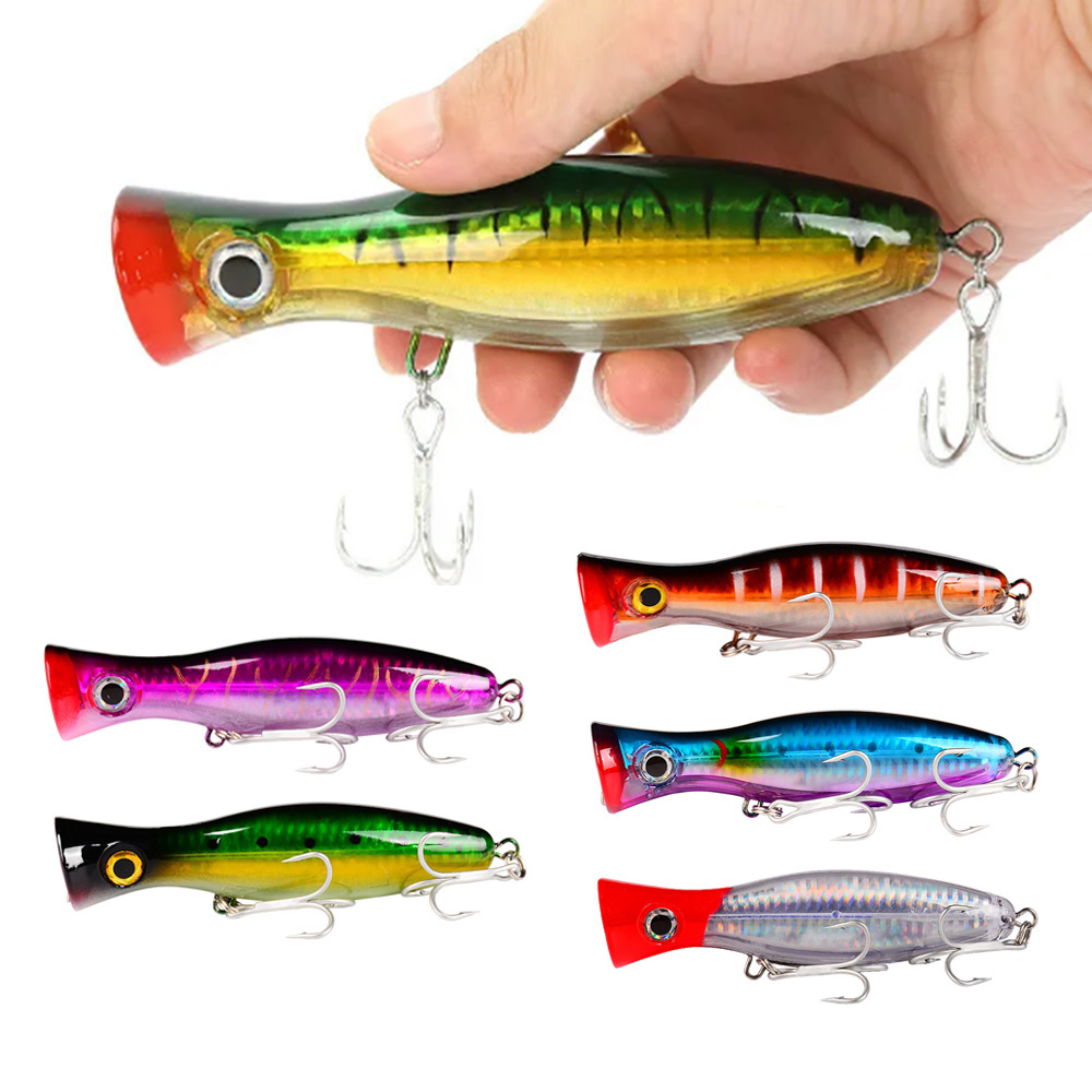 PROBEROS 1pc 13cm 43g Popper F - Fishing Hook Treble のレビューと価格