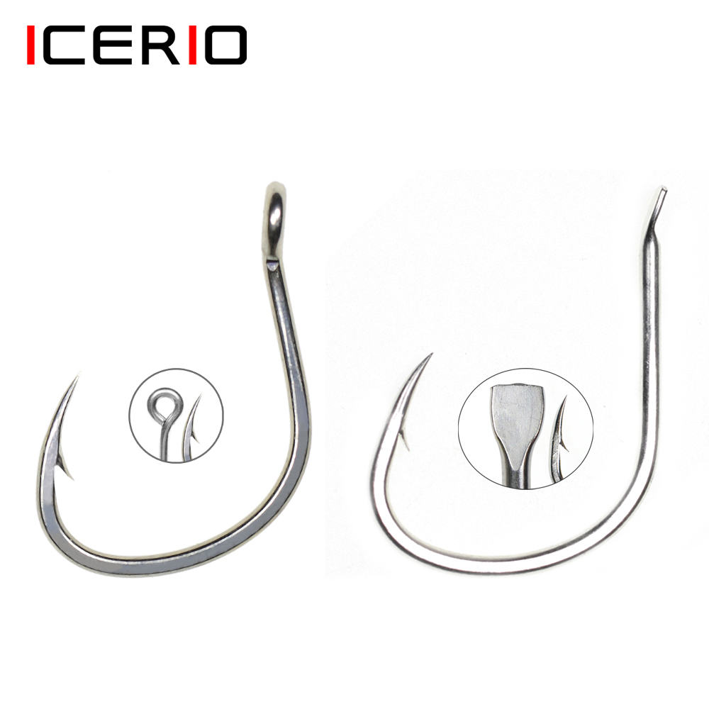 ICERIO 10PCS Matte Tin Coating - Fishing Hook Assortment のレビューと価格