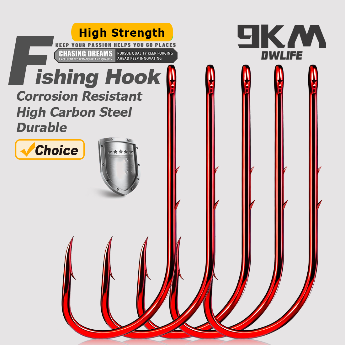 9KM Baitholder Fishing Hooks L - Fishing Hook Circle のレビューと価格