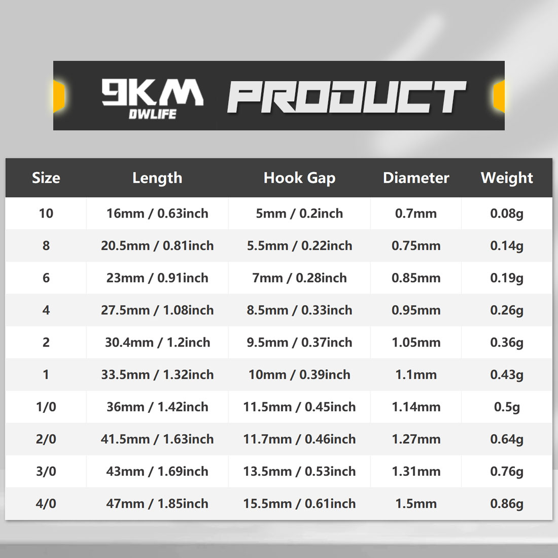 9KM Baitholder Fishing Hooks L - Fishing Hook Circle のレビューと価格