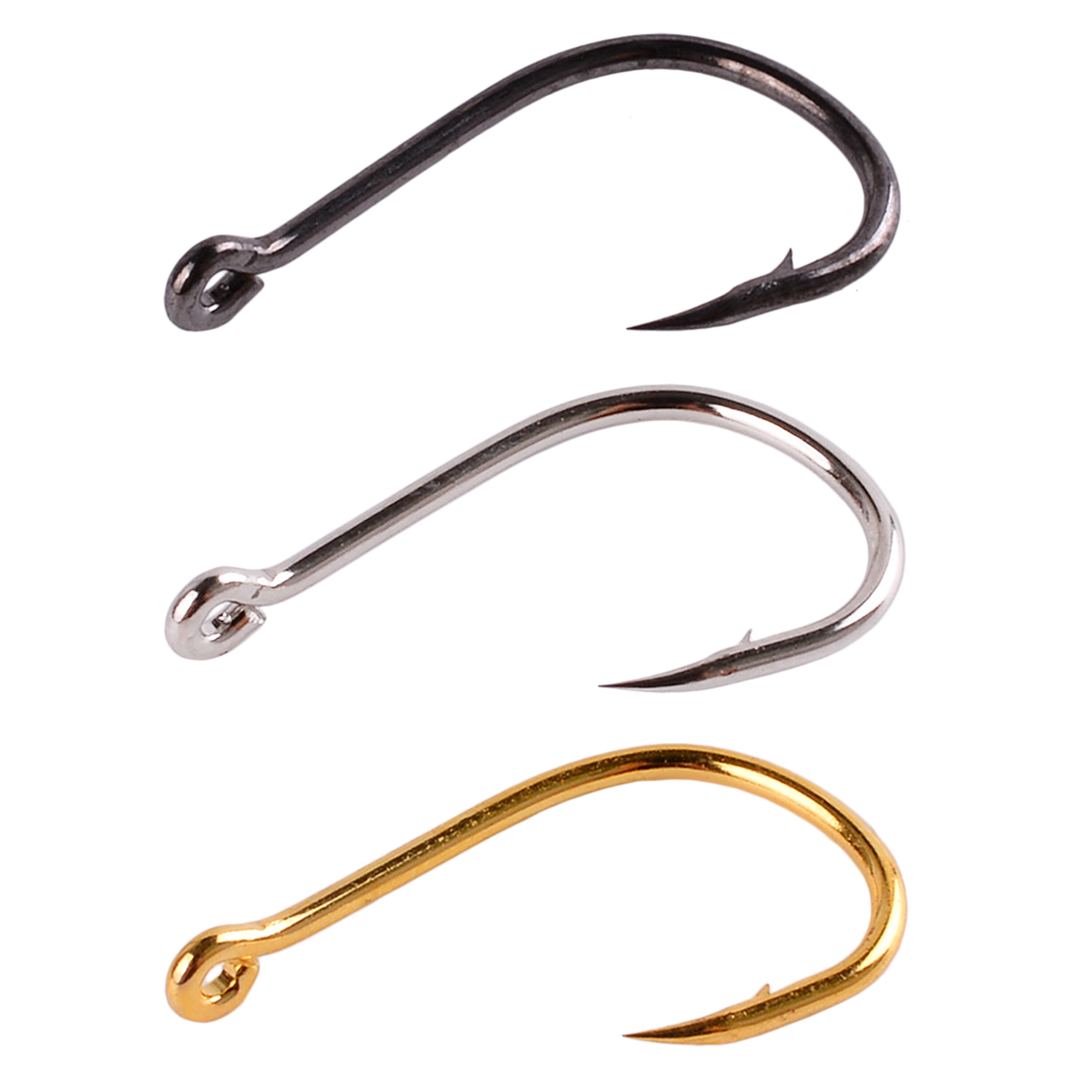 New【100Pcs Fishing Hooks Set C - Fishing Hook Circle のレビューと価格