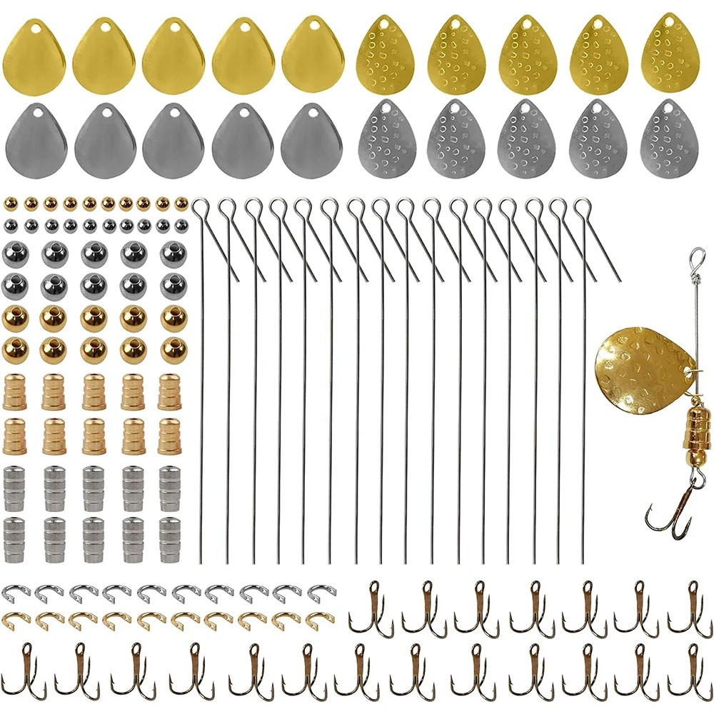 140Pcs Fishing Lures Making Ki - Fishing Hook Treble のレビューと価格