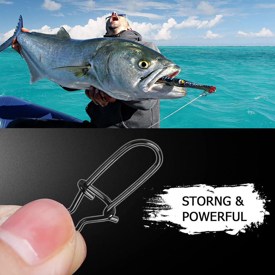 50Pcs Crankbait Snaps Stainles - Fishing Hook Stainless Steel のレビューと価格