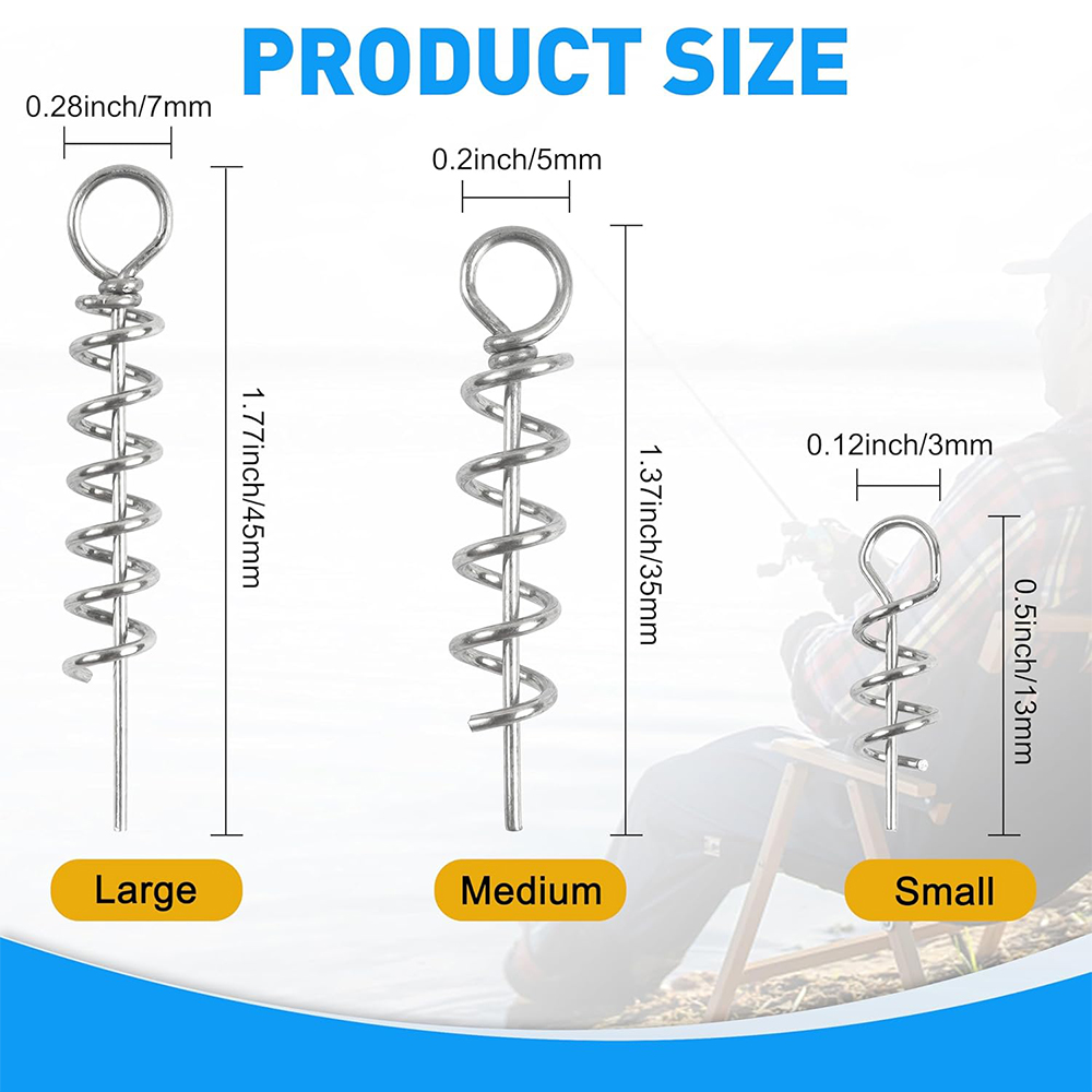 50Pcs Spring Twist Lock Fishin - Fishing Hook Stainless Steel のレビューと価格