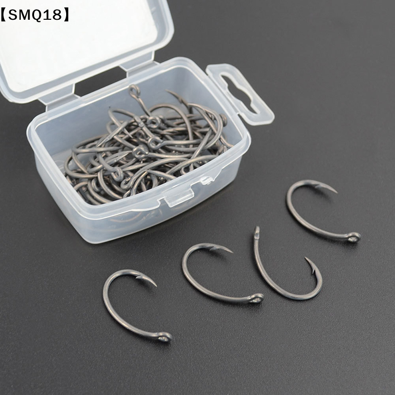Hirisi 50pcs Boxed  Hooks Barb - Fishing Hook Box のレビューと価格