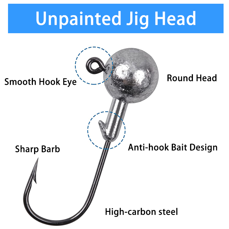 100PCS Fishing Hooks Lead Jig  - Fishing Hook Offset のレビューと価格