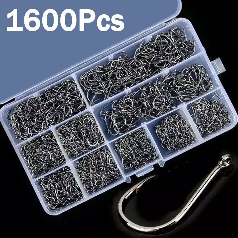 50-1600Pcs/BoxFishing Hooks Ca - Fishing Hook Circle のレビューと価格