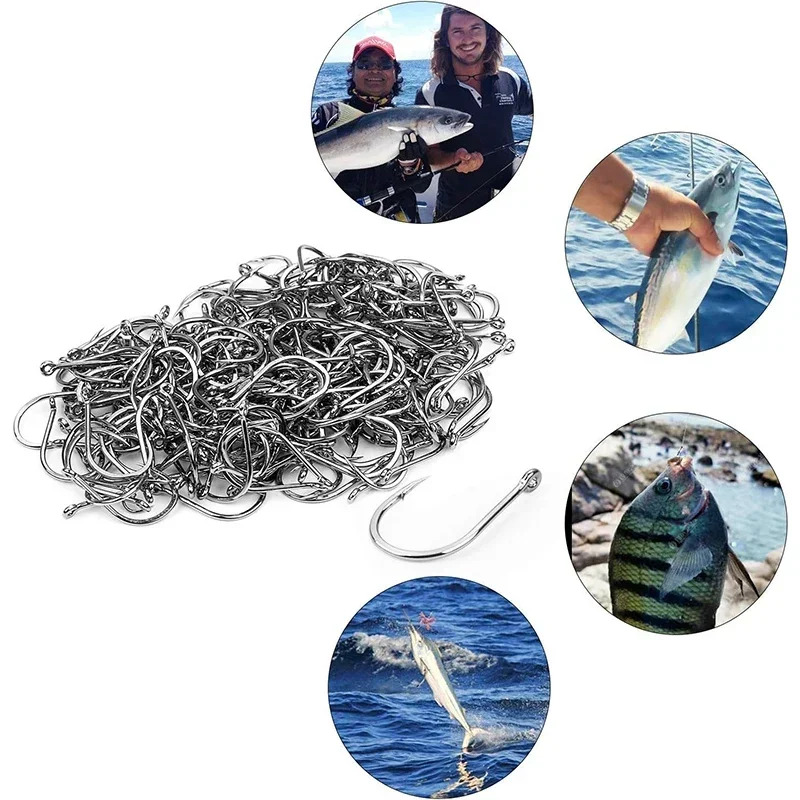 50-1600Pcs/BoxFishing Hooks Ca - Fishing Hook Circle のレビューと価格