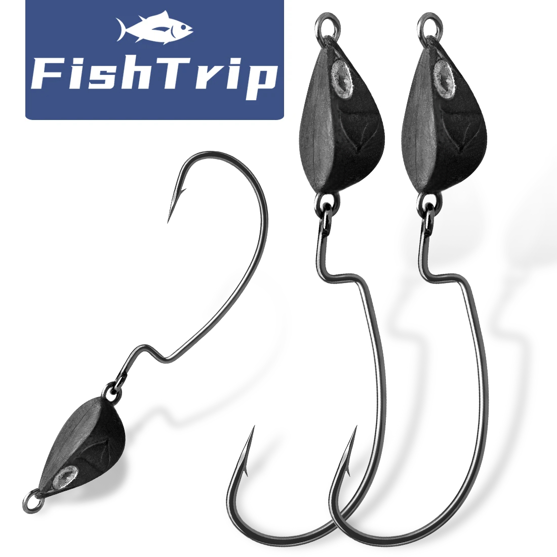 FishTrip 10Pcs Jig Head Fishin - Fishing Hook Weedless のレビューと価格