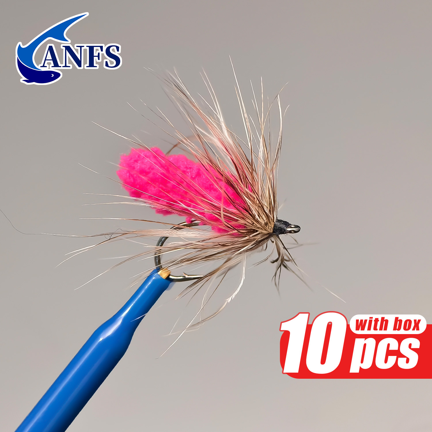 ANFS 10pcs Mop Fly Assorted Co - Fishing Hook Assortment のレビューと価格