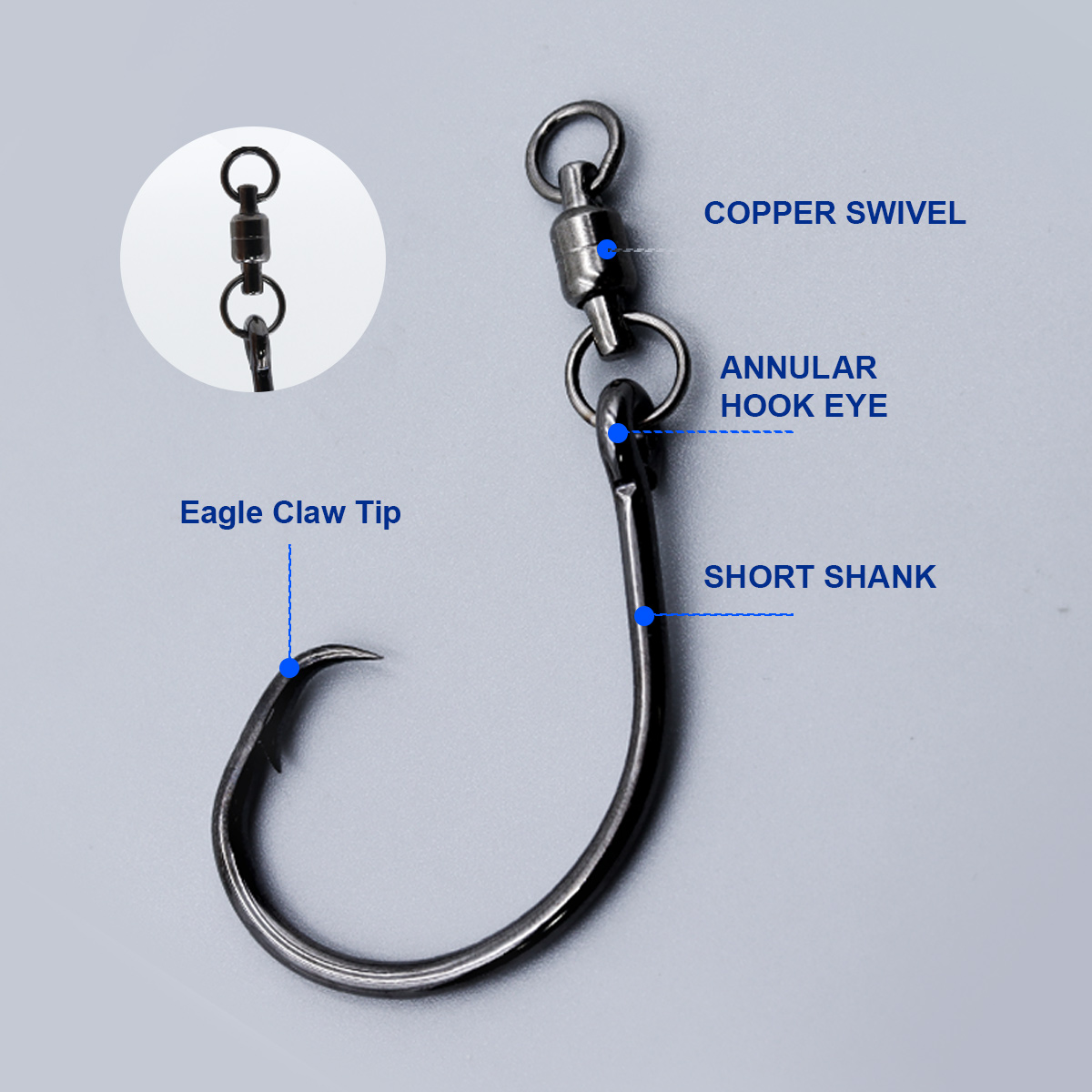 ZYZHE 3/6/9pcs Circle Hooks Wi - Fishing Hook Circle のレビューと価格