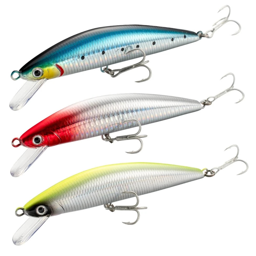 Fishing Lure Sinking Minnow 13 - Fishing Hook Treble のレビューと価格
