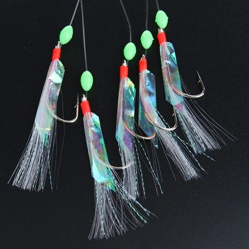 5 Pcs/Set Multi-Color Soft Sil - Fishing Hook Assortment のレビューと価格