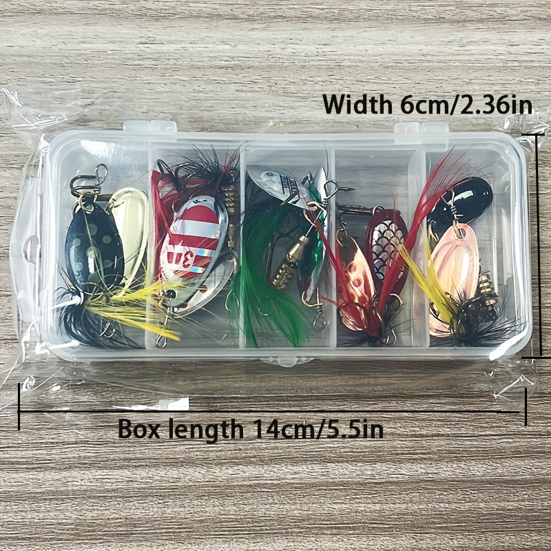 10pcs Feathered Spinner Lure K - Fishing Hook Box のレビューと価格