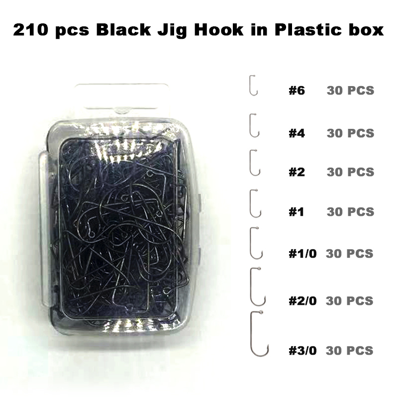 Adygil DIY Fishing 210 pcs Bla - Fishing Hook Jig のレビューと価格
