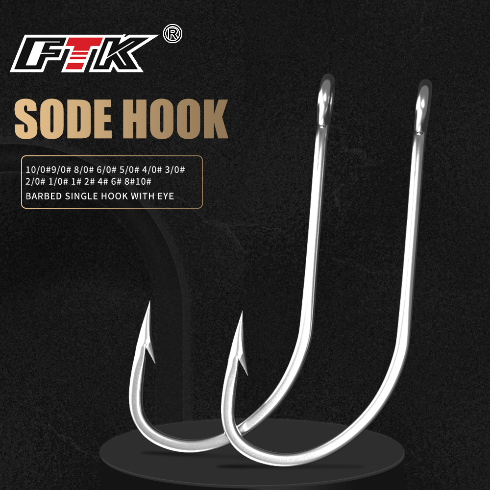 FTK Fishing Hooks 1-10#50PCS 1 - Fishing Hook Offset のレビューと価格